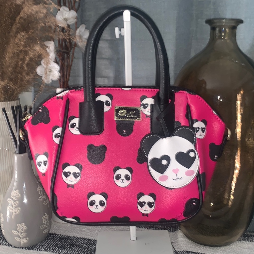 Luv Betsey  Johnson pink panda crossbody bag